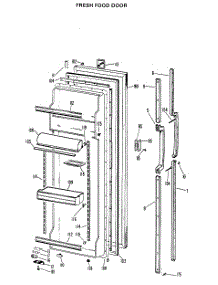 02 - Fresh Food Section parts for Ge Refrigerator TFX24EHE from AppliancePartsPros.com