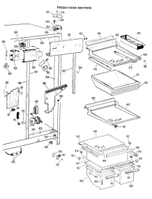 04 - Fresh Food Section parts for Ge Refrigerator TFX24EHE from AppliancePartsPros.com