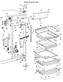04 - Section4 parts for Ge Refrigerator TFX24ELG from AppliancePartsPros.com