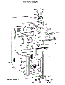 03 - Fresh Food Section parts for Ge Refrigerator TFX24PAXABB from AppliancePartsPros.com
