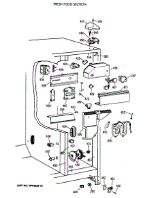 04 - Fresh Food Section parts for Ge Refrigerator TFX24PRXAWW from AppliancePartsPros.com