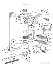 02 - Freezer Section parts for Ge Refrigerator TFX24ZMA from AppliancePartsPros.com