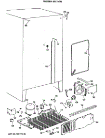 04 - Freezer Section parts for Ge Refrigerator TFX24ZMA from AppliancePartsPros.com