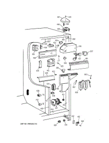 04 - Fresh Food Section parts for Ge Refrigerator TFX25CRBEBB from AppliancePartsPros.com