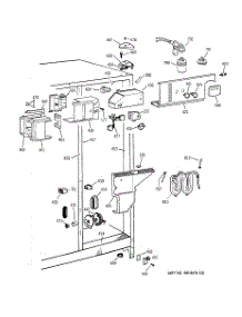 04 - Fresh Food Section parts for Ge Refrigerator TFX25VPAAWW from AppliancePartsPros.com