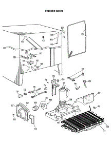 05 - Freezer Door parts for Ge Refrigerator TFX27EJF from AppliancePartsPros.com