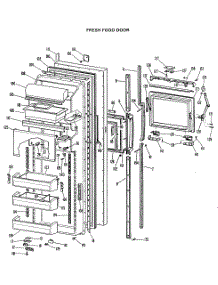 02 - Freezer Door parts for Ge Refrigerator TFX27FJF from AppliancePartsPros.com