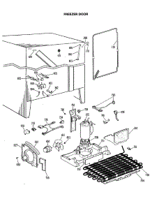05 - Freezer Door parts for Ge Refrigerator TFX27FJF from AppliancePartsPros.com