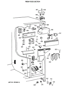 04 - Fresh Food Section parts for Ge Refrigerator TFX27PFXAAA from AppliancePartsPros.com