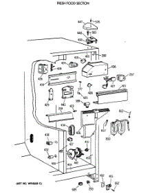 04 - Fresh Food Section parts for Ge Refrigerator TFX27PRXAAA from AppliancePartsPros.com