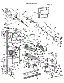 03 - Freezer Section parts for Ge Refrigerator TFXW27FMA from AppliancePartsPros.com