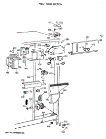03 - Fresh Food Section parts for Ge Refrigerator TFZ24PAXAWW from AppliancePartsPros.com