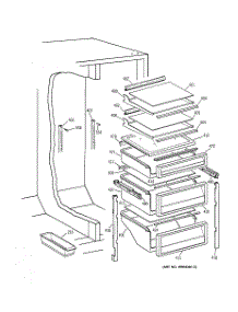 05 - Fresh Food Section parts for Ge Refrigerator TPG21KRYAWW from AppliancePartsPros.com