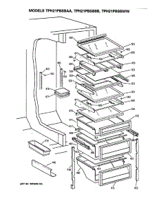 05 - Section5 parts for Ge Refrigerator TPH21PBSBAA from AppliancePartsPros.com