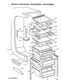05 - Section5 parts for Ge Refrigerator TPH21PRSAAA from AppliancePartsPros.com