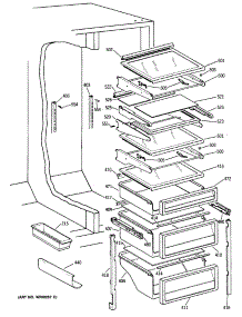05 - Section5 parts for Ge Refrigerator TPX21BRXAAA from AppliancePartsPros.com