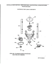 04 - Suspension, Pump & Drive Components parts for Ge Washer WBXR1060T2AA from AppliancePartsPros.com