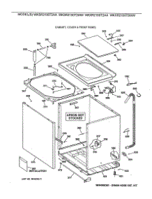 02 - Cabinet, Cover & Front Panel parts for Ge Washer WKXR2100T2AA from AppliancePartsPros.com