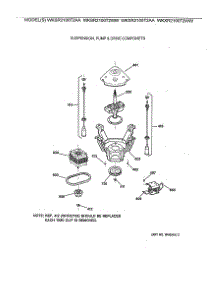 04 - Suspension, Pump & Drive Componets parts for Ge Washer WKXR2100T2WW from AppliancePartsPros.com
