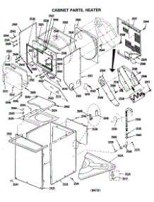02 - Cabinet Parts, Heater parts for Ge Washer WSM2000HCW from AppliancePartsPros.com
