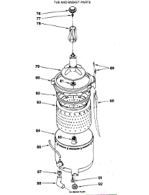 09 - Tub And Basket Parts parts for Ge Washer Dryer Combo WSM2420SBZAA from AppliancePartsPros.com