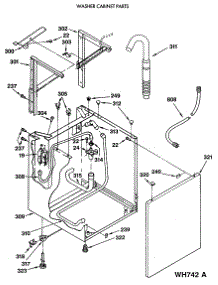 06 - Washer Cabinet Parts parts for Ge Washer Dryer Combo WSM2420SDZAA from AppliancePartsPros.com