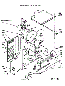 03 - Dryer Cabinet And Motor Parts parts for Ge Washer Dryer Combo WSM2420SDZWW from AppliancePartsPros.com