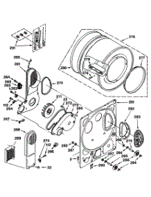 04 - Section4 parts for Ge Washer Dryer Combo WSM2420SDZWW from AppliancePartsPros.com