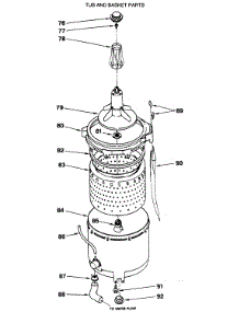 09 - Tub And Basket Parts parts for Ge Washer Dryer Combo WSM2480SBZWW from AppliancePartsPros.com