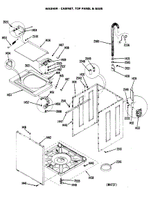 04 - Washer - Cabinet, Top Panel & Base parts for Ge Washer Dryer Combo WSM2700LCW from AppliancePartsPros.com