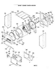 02 - Dryer - Cabinet, Drum & Heater parts for Ge Washer Dryer Combo WSM2780LCW from AppliancePartsPros.com