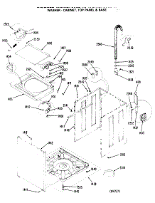04 - Washer -Cabinet, Top Panel & Base parts for Ge Washer Dryer Combo WSM2780LDW from AppliancePartsPros.com