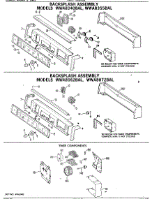02 - Backsplash Assembly parts for Ge Washer WWA5411BAL from AppliancePartsPros.com