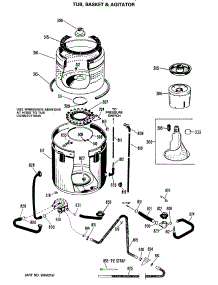 02 - Tub, Basket & Agitator parts for Ge Washer WWA5636MAL from AppliancePartsPros.com
