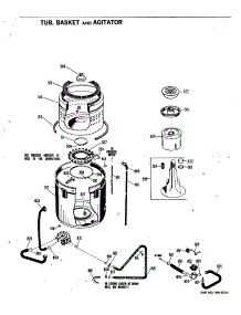 03 - Tub, Basket And Agitator parts for Ge Washer WWA5800BAL from AppliancePartsPros.com