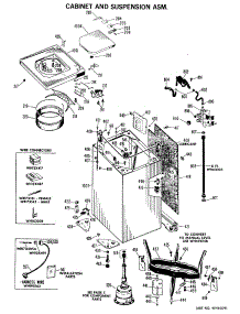 04 - Cabinet And Suspension Asm. parts for Ge Washer WWA5800VCL from AppliancePartsPros.com
