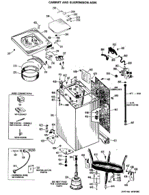 03 - Cabinet And Suspension Asm. parts for Ge Washer WWA6600MAL from AppliancePartsPros.com