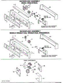 02 - Backsplash Assembly parts for Ge Washer WWA7070GAL from AppliancePartsPros.com
