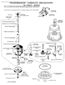 04 - Transmission - Complete Breakdown parts for Ge Washer WWA7304VKL from AppliancePartsPros.com
