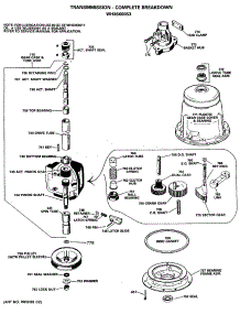 03 - Transmission-Complete Breakdown parts for Ge Washer WWA7600RBL from AppliancePartsPros.com