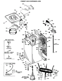03 - Cabinet And Suspension Asm. parts for Ge Washer WWA7678MAL from AppliancePartsPros.com