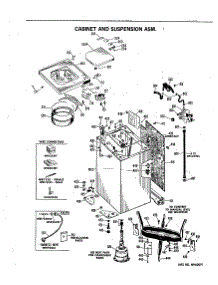 02 - Cabinet And Suspension Asm. parts for Ge Washer WWA8300BAL from AppliancePartsPros.com