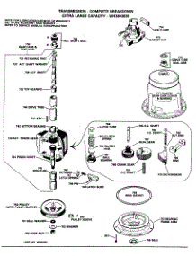 04 - Transmission - Complete Breakdown parts for Ge Washer WWA8306LBL from AppliancePartsPros.com