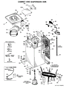 02 - Cabinet And Suspension Asm. parts for Ge Washer WWA8319VCL from AppliancePartsPros.com