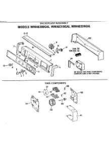 02 - Backsplash Assembly parts for Ge Washer WWA8324GAL from AppliancePartsPros.com
