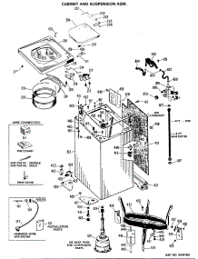 03 - Cabinet And Suspension Asm. parts for Ge Washer WWA8350GBL from AppliancePartsPros.com