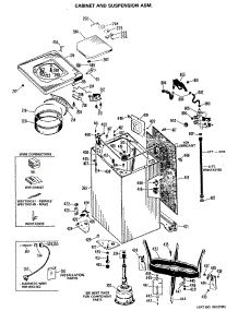 03 - Cabinet And Suspension Asm. parts for Ge Washer WWA8366LAL from AppliancePartsPros.com