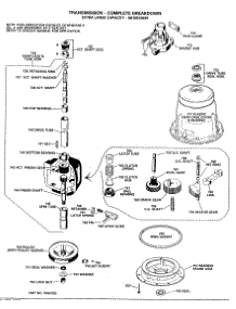 04 - Transmission-Complete Breakdown parts for Ge Washer WWA8366LBL from AppliancePartsPros.com