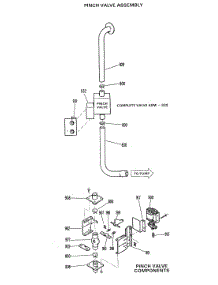 06 - Pinch Valve Assembly parts for Ge Washer WWA8600GAL from AppliancePartsPros.com