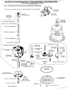 05 - Transmission-Complete Breakdown parts for Ge Washer WWA8600GBL from AppliancePartsPros.com